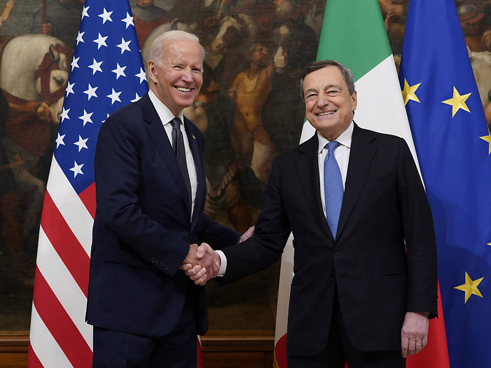 A Washington, Draghi e Biden hanno salutato la loro unità contro la Russia