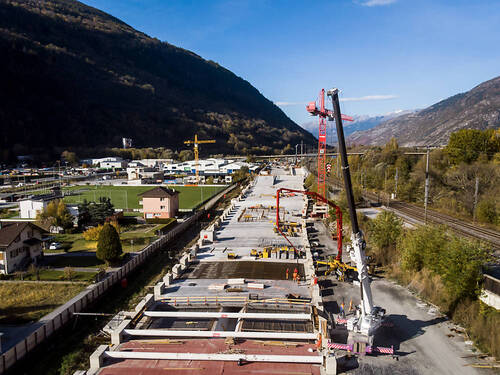 L'autoroute A9 poursuit sa progression dans le HautValais