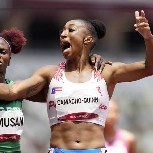 Jasmine CamachoQuinn réalise la MPM du 100 m haies