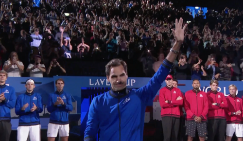 Veste Federer Uniqlo Bleu AO - Taille L - Neuf Avec étiquettes - Microfibre Polyester - Pour Tennis