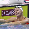 Ugolkova en finale du 200 m 4 nages, avec le 3e temps