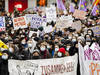 Plus de 1000 personnes manifestent à Zurich contre la violence faite aux femmes
